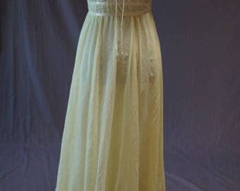 Vintage Yellow Gunne Sax Jessica McClintock VTG Size 7