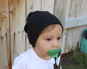 Slouchy beanie, baby slouchy beanie, slouchy hat, toddler beanie, baby beanie, plain black, gray slouchy beanie, solid color beanie, hipster