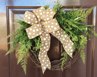 Everyday wreath,greenery wreath,winter wreath,grapevine wreath