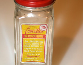 Com-ettes Decorations Bottle//For Decorating Cakes, Cookies, Ice Cream//Vintage Bottle