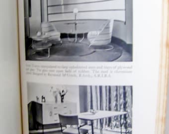 Vintage book on vintage furniture, English furniture book, interior design book, retro furniture book, art deco design