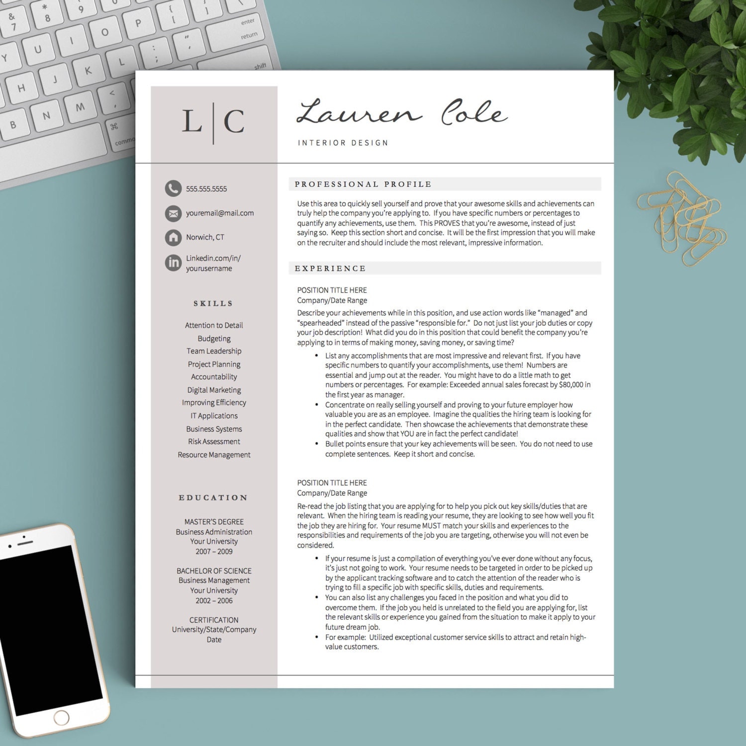 cool resume templates free