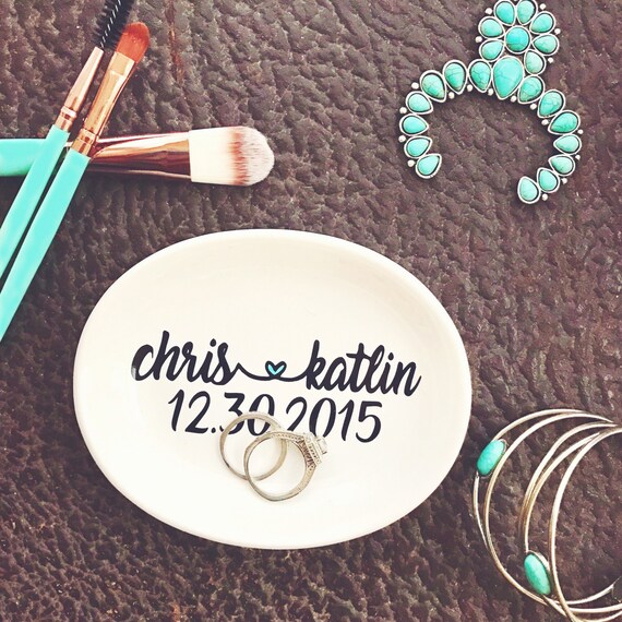 Ring Dish Bridal Gift Custom Wedding Ring Dish Gift for the