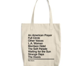 The Doors - Doors band - Gift for Doors fan - Rock Music Lover - Jim Morrison - Discography - Doors bag - Doors tote - Vinyl Bag - Canvas