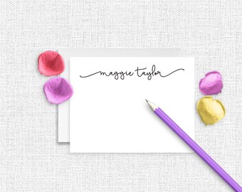 Personalized Stationery, Personalized Stationary, Personalized Note Cards, Thank You Note Cards, Stationery Set, Custom Stationery CS01
