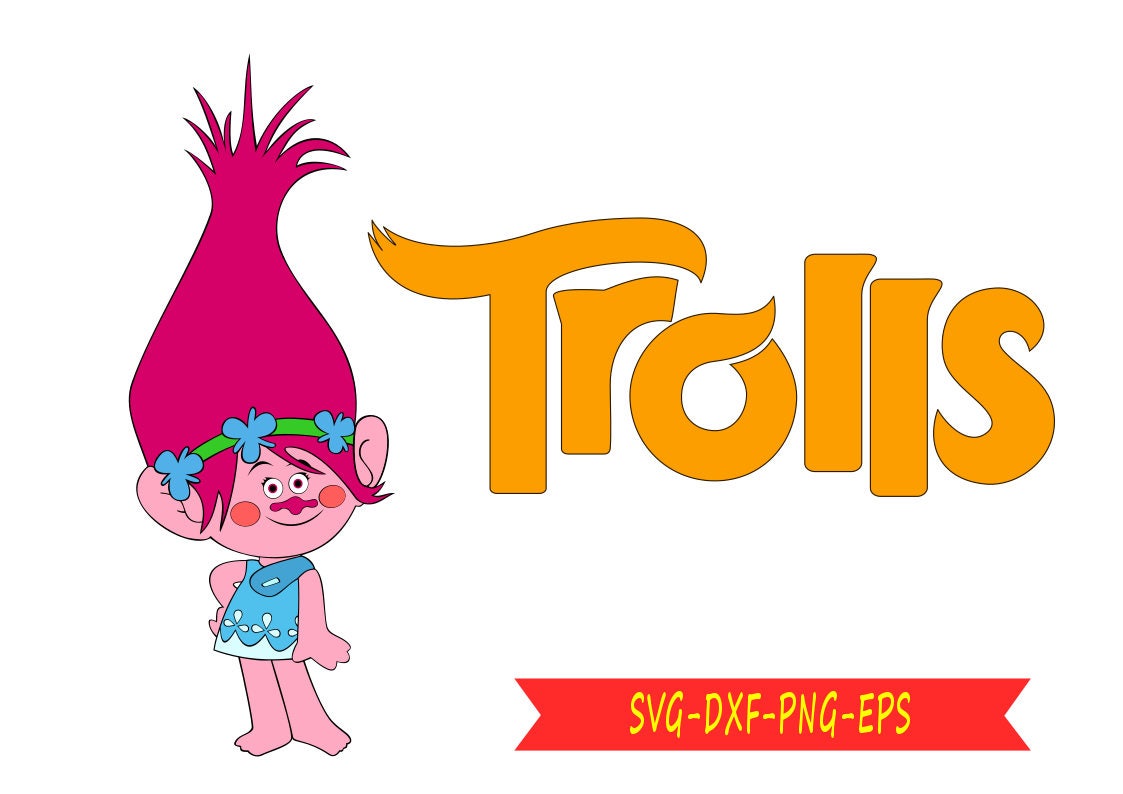 Download Troll Princess Poppy svg clip art digital format svg eps