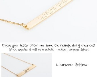 Rose Gold Coordinates Necklace, Latitude Longitude Necklace, GPS Wedding Location Necklace, Custom Gift maid of honor gift Graduation Gift