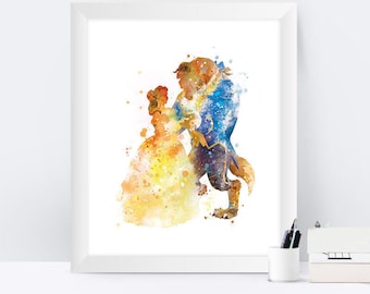 Beauty and the beast  Etsy