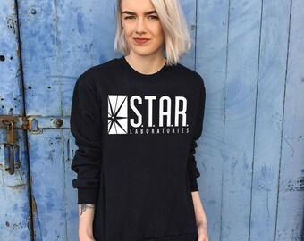 Star Labs, The Flash | Black Jumper/Sweatshirt