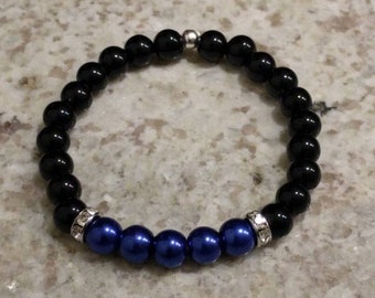 Thin Blue Line Bracelet