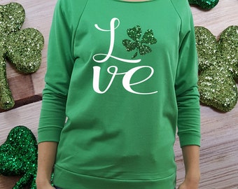 St Patricks Day shirt, women st patricks, clover shirt, st patricks shirt, green shirt, st paddys shirt, women st paddys, shamrock shirt