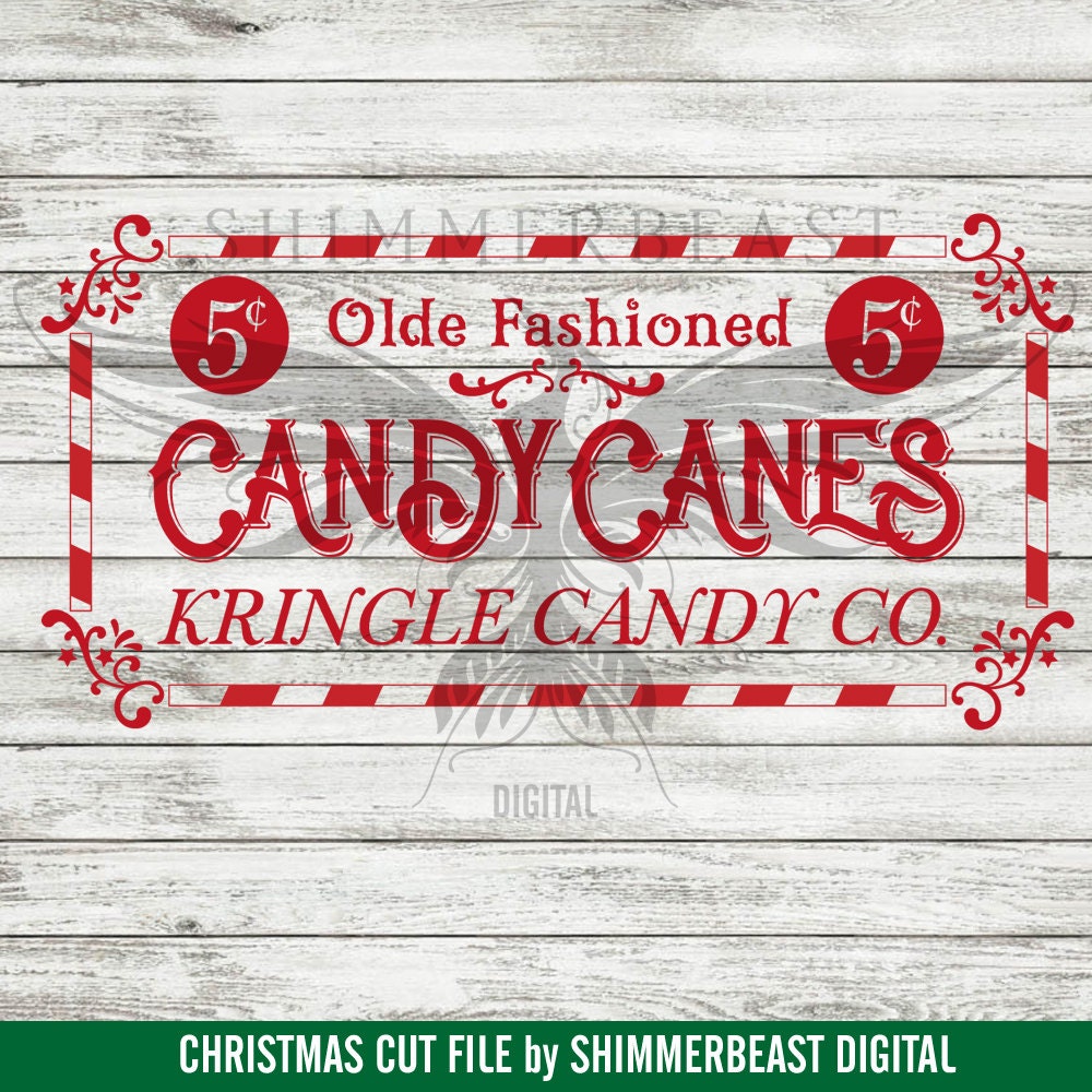Download Christmas SVG Cut File | Candy Cane Company svg | Vintage ...