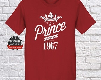 Prince since 1967, 50th birthday, 50th birthday gifts for Men, 50th birthday gift, 50th birthday tshirt, gift for 50th Birthday Party