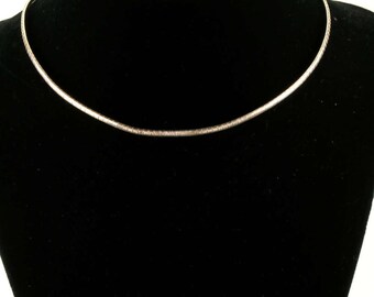 Vintage Italy 925 Sterling Silver Snake Chain Necklace by Vior NC 855 - E