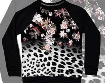 Sale!! leopard print sweatshirt