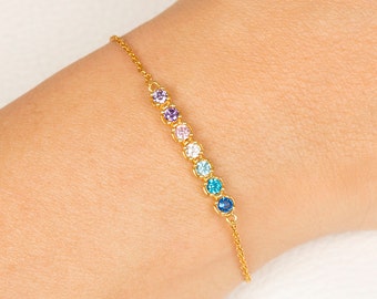 Birthstone Bracelet, Mothers Day Bracelet, Custom Bracelet, Gift Birthstone Bracelet, Mothers Gift, Bracelet, Personalized Jewelry For Mom