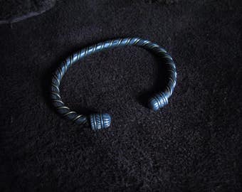 Bronze and forged steel bracelet