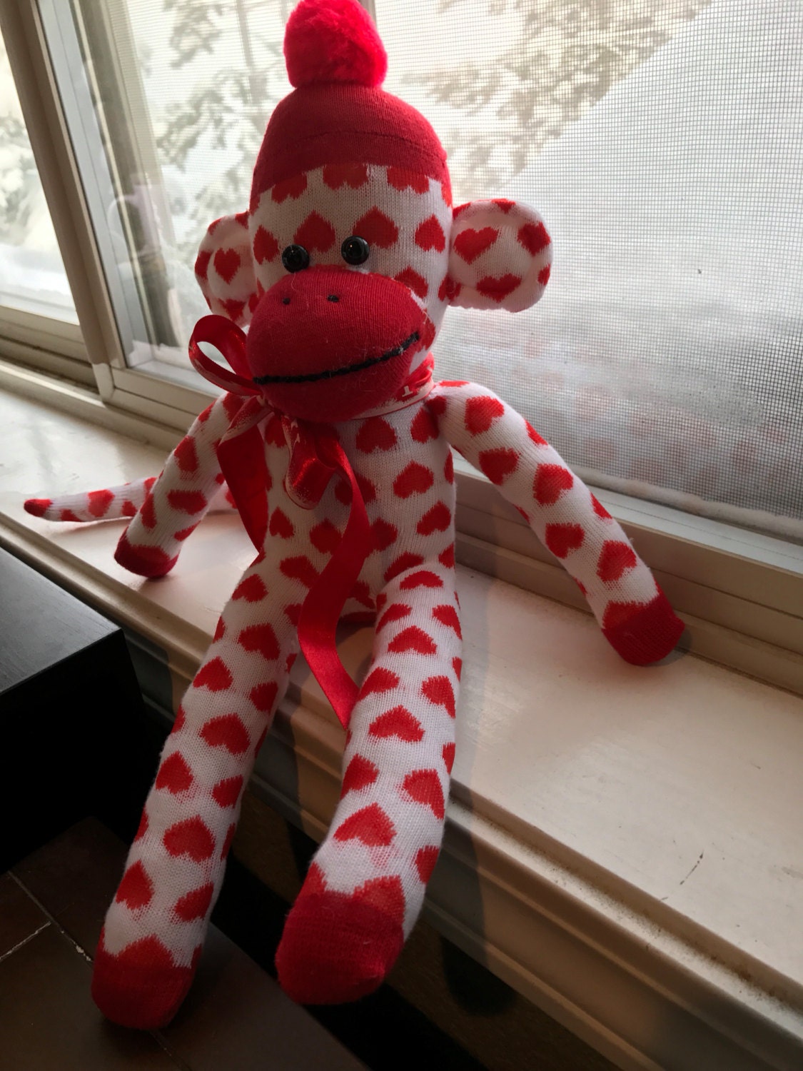 valentine's day sock monkey