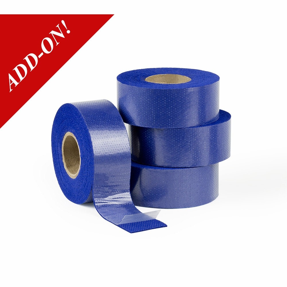 1.5 Wide Double Sided Sticky Felt Tape Royal Blue 12