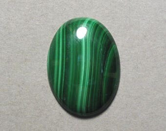 green MALACHITE oval cabochon 22X30mm designer cab