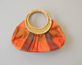 1980s Franchi Rattan Handled Purse