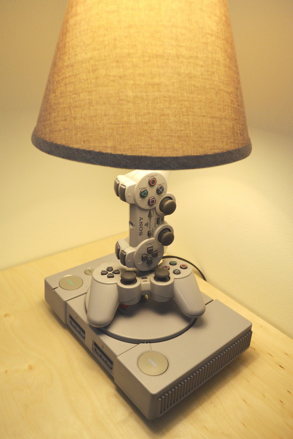 Playstation Desk Lamp PS1 Console and Controller by