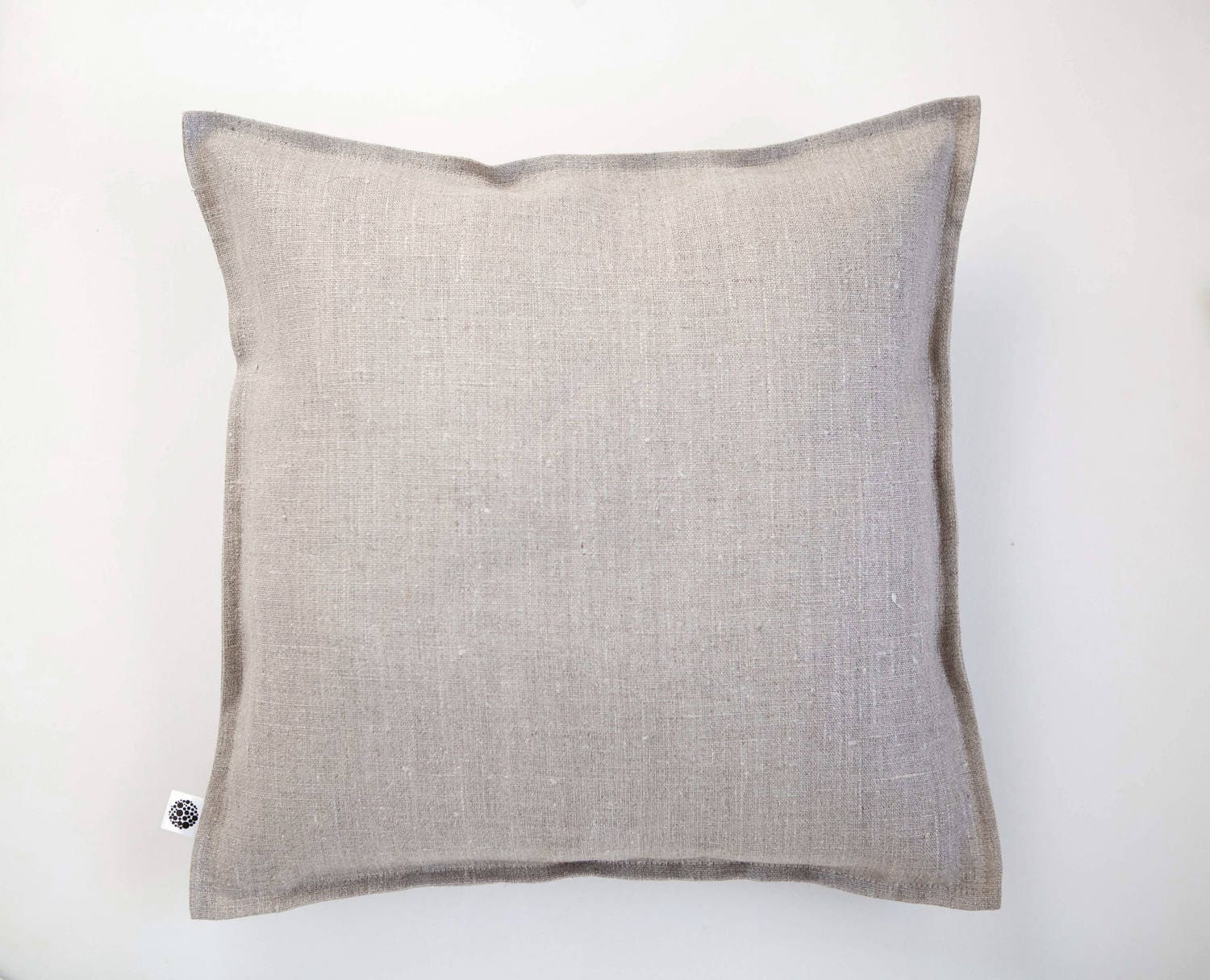 Linen pillow cover natural fabric pillow cover gray