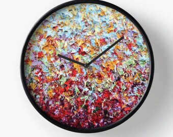 Wall Clock Art wooden wall clock | etsy Wall Clock Art wooden wall clock | etsy
