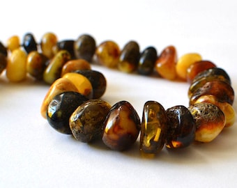 Natural Genuine Baltic Amber, Amber Necklace, Organic Jewelry, Amber Summer Time