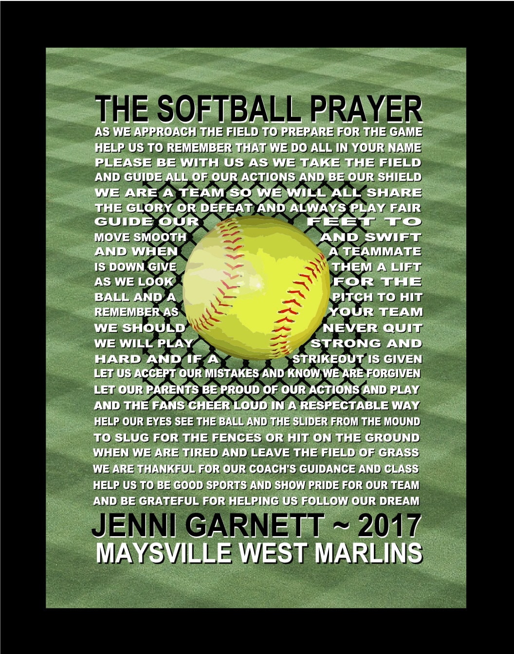 travel softball prayer