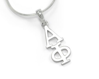 Alpha Phi Sterling Silver Lavaliere // ΑΦ Sorority Jewelry // Sorority Gifts // Big & Little Gifts // Sorority Lavalier // Greek Accessories