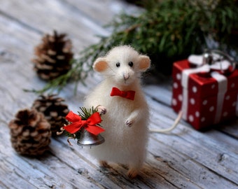 christmas mouse stuffed animal