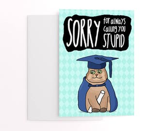 cards graduation cat card