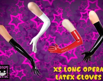 Rare XS Long Opera gloves latex