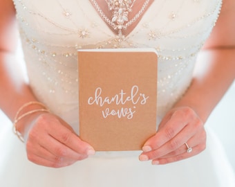 Wedding Vow Books - Set of Two - Personalized