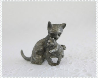 spoontiques pewter cat