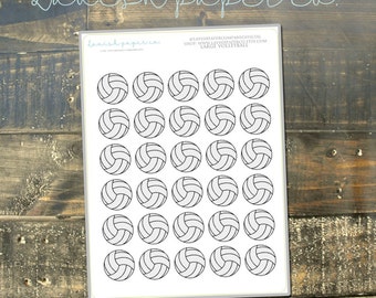 Volleyball Planner Stickers by Lavish Paper Co. | for Erin Condren, Mormon Mom Planner, inkWELL Press, Happy Planner & More!