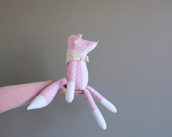 pink stuffed fox