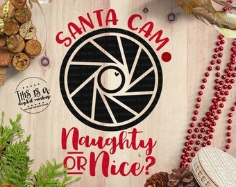 Santa Cam svg, Santa Camera svg, Santa Cam Cut File, Christmas Cut File, Christmas svg, eps, dxf, png Cut Files for Silhouette for Cricut