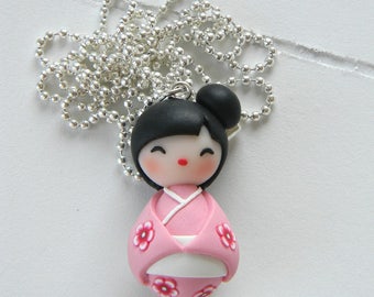 Kokeshi Doll, Japan, Collana