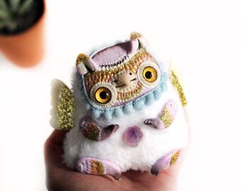 Art Doll Fantasy creature doll griffin art gryphon original art doll miniature ooak toy fantasy animal doll ooak fantasy
