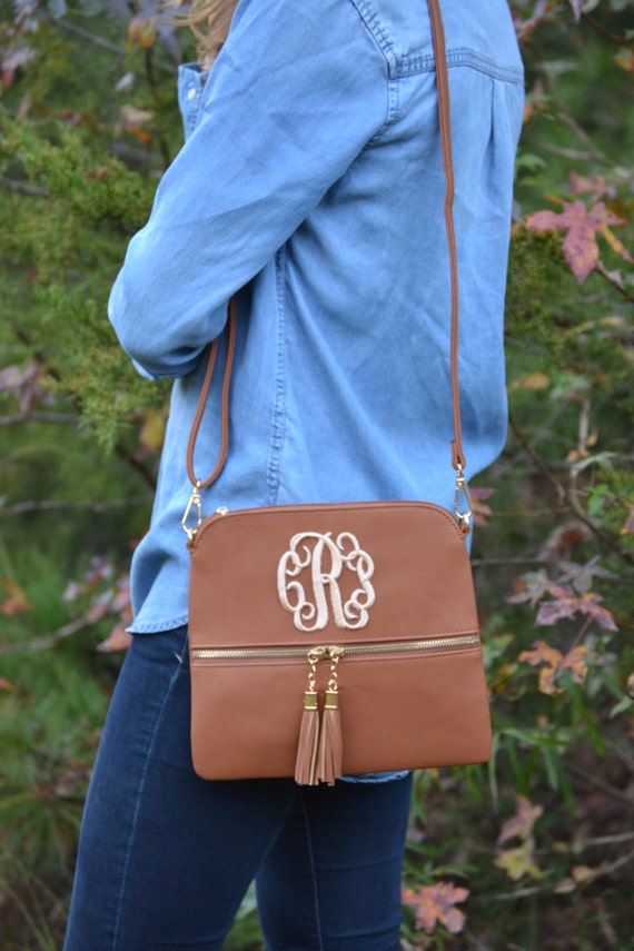 Monogram Crossbody Purse with Tassel / by SassyClassyMonogram