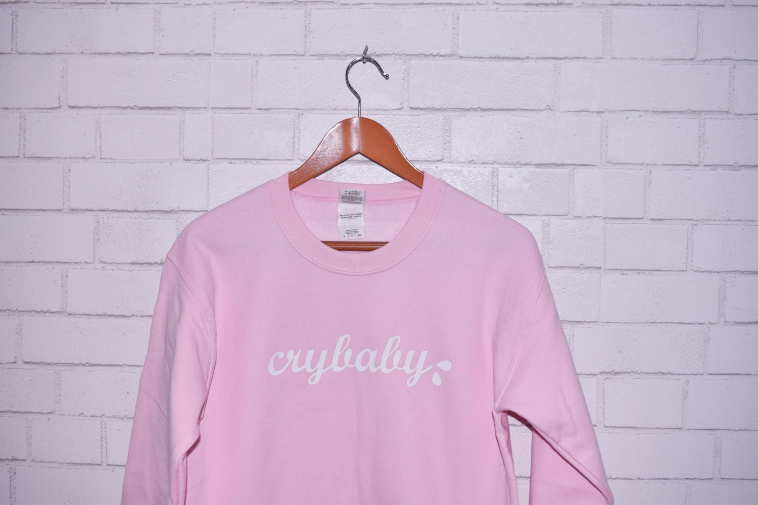 Pink Crybaby Sweatshirt Soft Pink Cozy Cry Baby Sweater