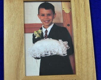 Ring Bearer Gift ~ Gifts For Ring Bearer ~ Ring Bearer Picture Frame ~ Bridal Party Gifts ~ Groomsmen Gifts ~ Weddings ~ Wedding Frames ~