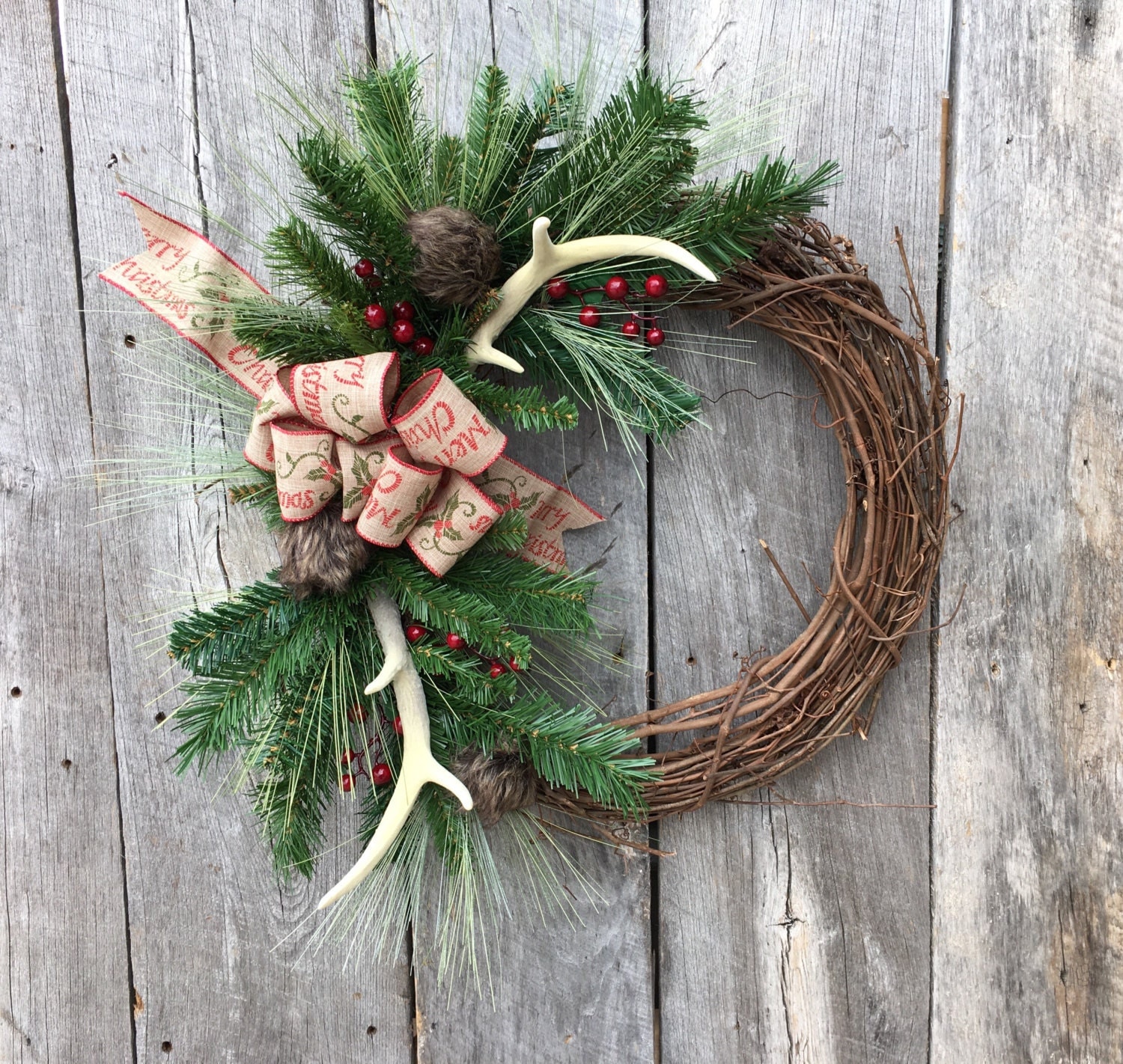 Christmas door wreath rust фото 87