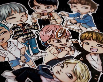 BTS Bangtan Boys FIRE | RapMonster, Jin, Jimin, Jungkook, V, Suga, JHope | Stickers