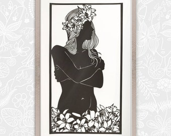 Nude Silhouettes Etsy