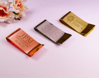 Personalised Pewter Money Clip, Engraved Pewter Money Clip, Personalised Pewter gift, Monogrammed Pewter Gift, Customised Money Clip,