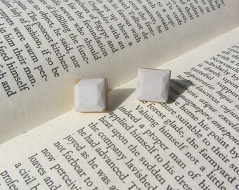 Square Earrings, Square Concrete Earrings, Square Cement Earrings, hypoallergenic, concrete jewellery, cement jewellery, beton, Square