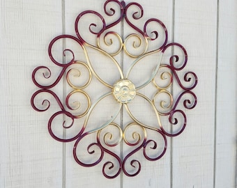 Wrought Iron Wall Decor Large outdoor metal wall art/wall decor/faux wrought iron/metal wall Wrought Iron Wall Decor Large outdoor metal wall art/wall decor/faux wrought iron/metal wall